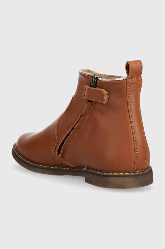 Djevojčice Dječje kožne gležnjače Pom D'api CITY APPLE P1IABN0402.31.34 smeđa