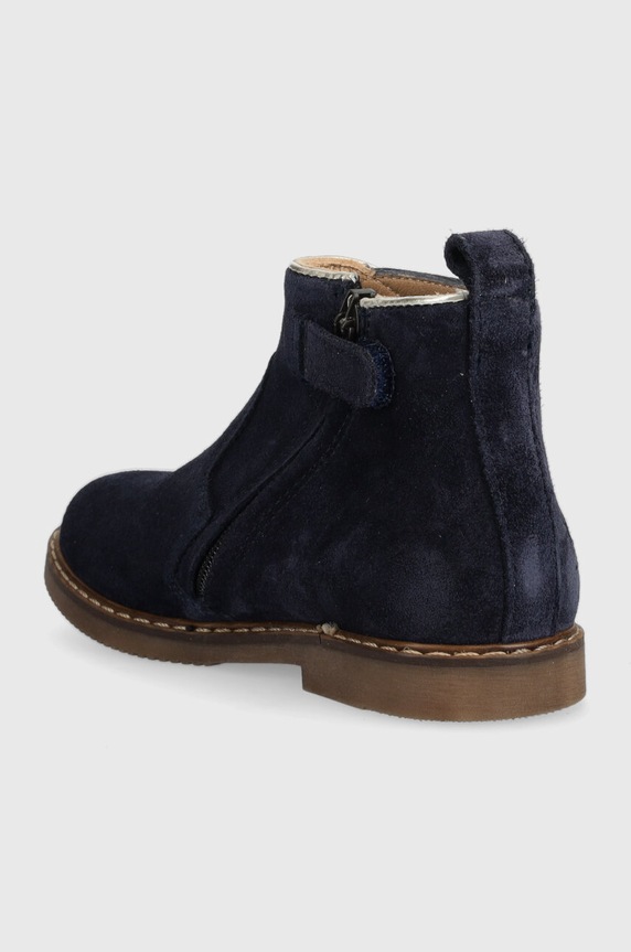 Fete Pom D'api cizme chelsea din piele intoarsa CITY APPLE P1IADZ0403.24.27 bleumarin
