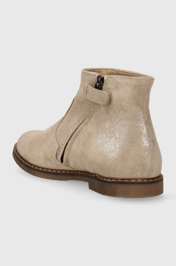 Lány Pom D'api gyerek bokacsizma velúrból CITY COLIBRI P1IBDG0404.31.34 bézs