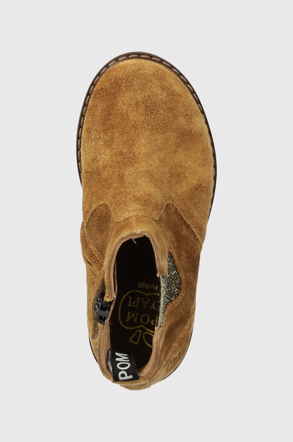 Dječje gležnjače od brušene kože Pom D'api bež P1IEES0403.24.27