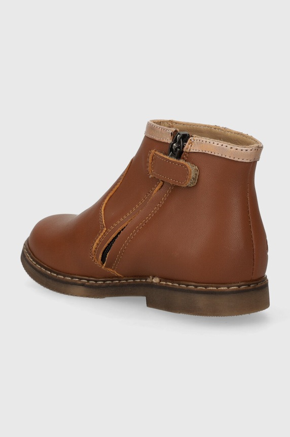 Djevojčice Dječje kožne gležnjače Pom D'api CITY LOCK P1ILBS0401.24.27 smeđa