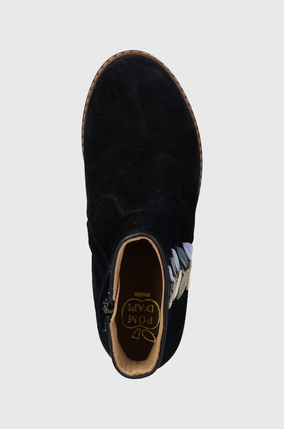 Παιδικές μπότες σουέτ Pom D'api CITY TENDER σκούρο μπλε P1INDZ0402.31.34