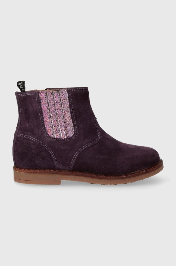 Pom D'api cizme chelsea din piele intoarsa TRIP JODZIP neizolat violet P1JFDO0404.24.27