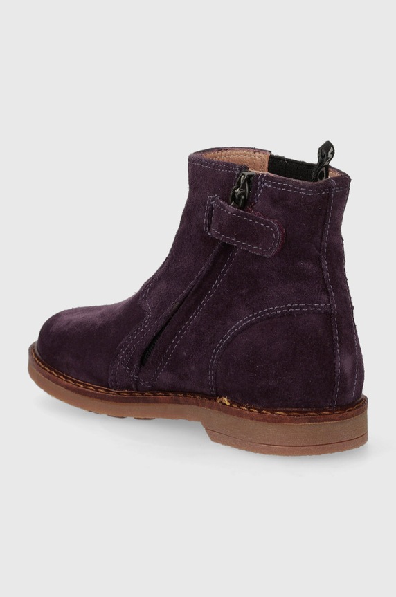 Fete Pom D'api cizme chelsea din piele intoarsa TRIP JODZIP P1JFDO0404.24.27 violet
