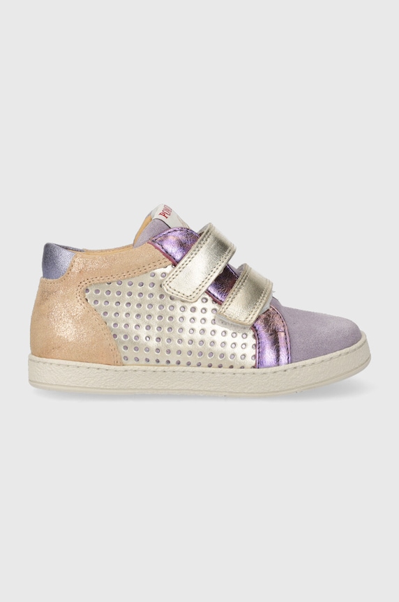 Pom D'api teniși din piele copii piele întoarsă violet P1PGBD0403.24.27