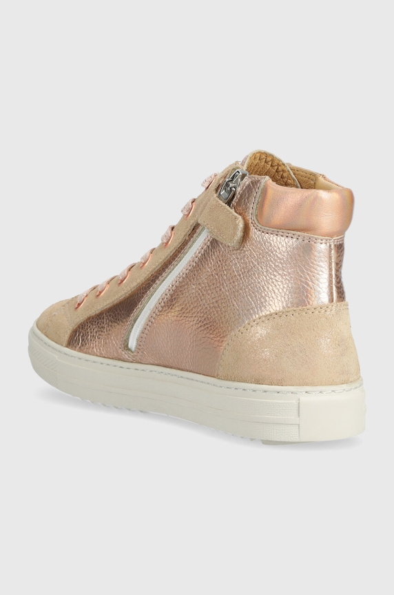 Fete Pom D'api teniși din piele copii SWAG ZIP LACE P1QBFC0402.31.34 roz