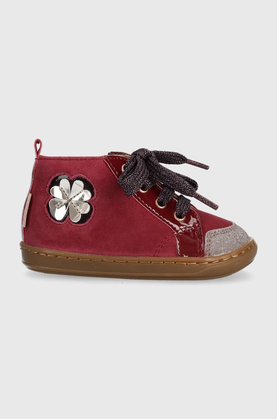 Shoo Pom pantofi copii piele burgundia P4ASAP0401