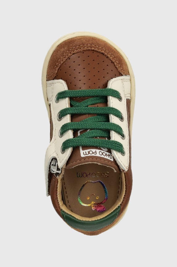 Dječje kožne polucipele Shoo Pom smeđa P4BGCM0403