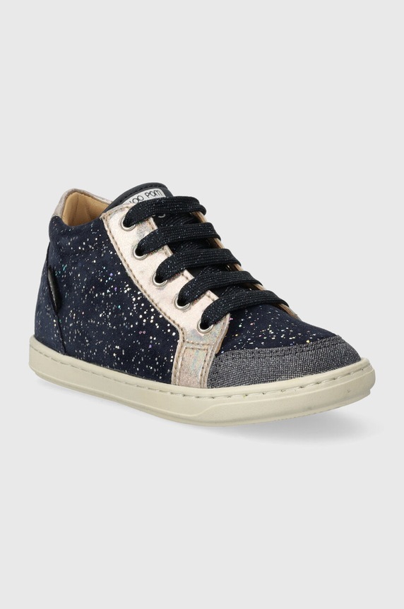 Shoo Pom sneakersy skórzane dziecięce P4BGDS0406 granatowy AW23