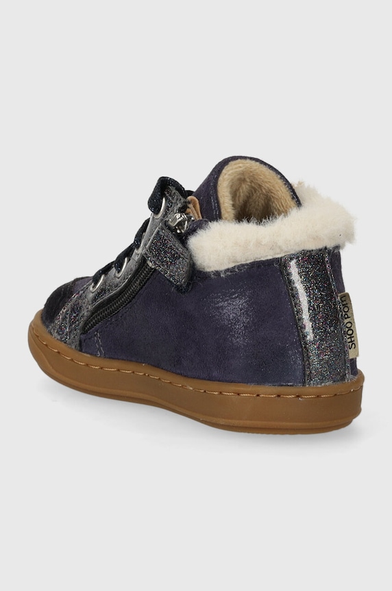 Djevojčice Dječje tenisice od brušene kože Shoo Pom P4BIAY0404 mornarsko plava