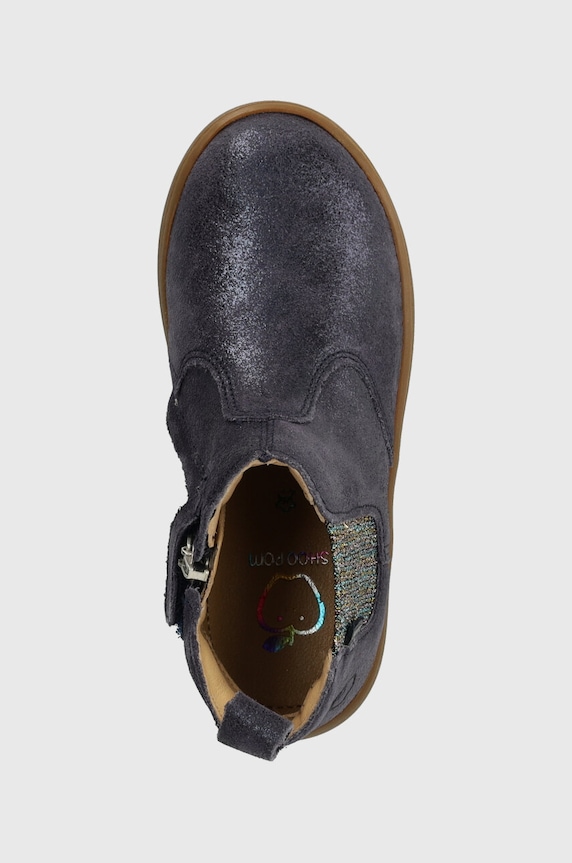 Shoo Pom botki zamszowe dziecięce niebieski P4KCAA0404.25.27