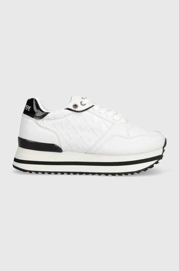 Patrizia Pepe Girl sneakersy imitacja skóry licowej biały PPJ766.35.41