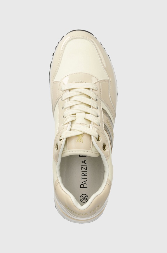 Sneakers παπούτσια Patrizia Pepe Girl μπεζ PPJ767.35.41