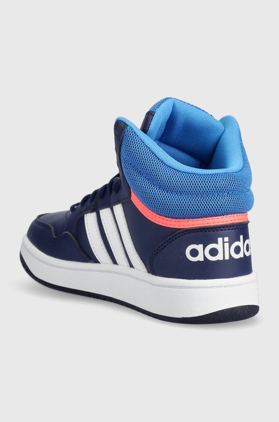 Chłopiec adidas Originals sneakersy dziecięce HOOPS MID 3. K GW0400 niebieski