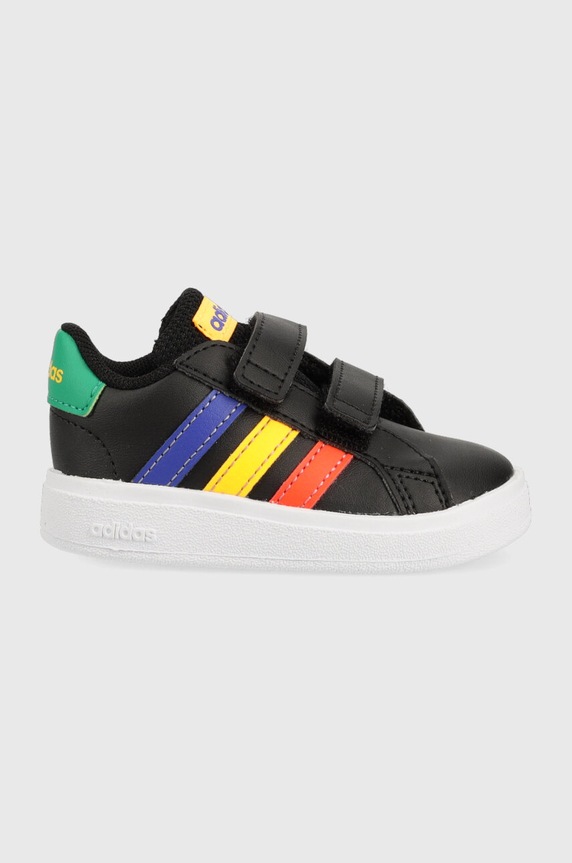 Dječje tenisice adidas GRAND COURT 2. CF imitacija zrnate kože crna HP8918
