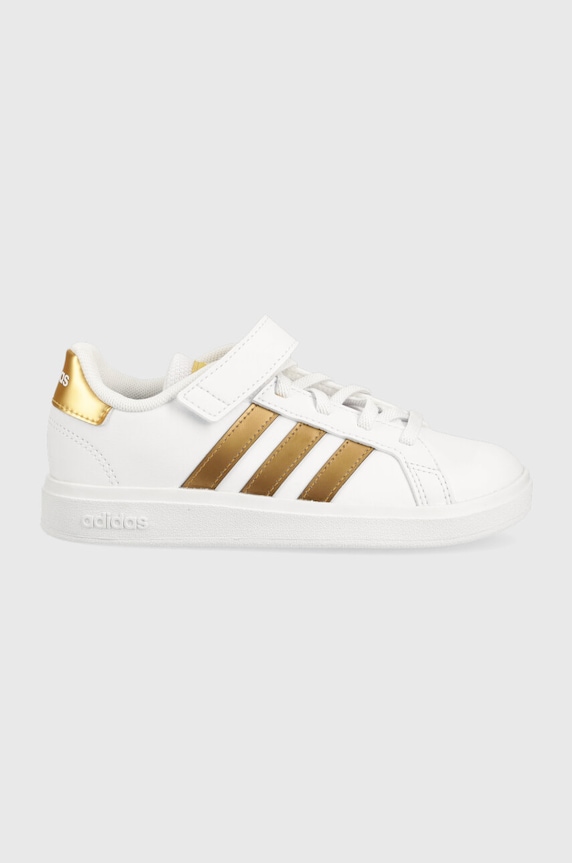 adidas sneakersy dziecięce GRAND COURT 2. imitacja skóry licowej biały GY2577