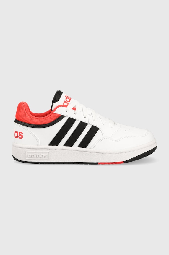 adidas Originals scarpe da ginnastica per bambini HOOPS 3. K finta pelle fiore bianco GZ9673