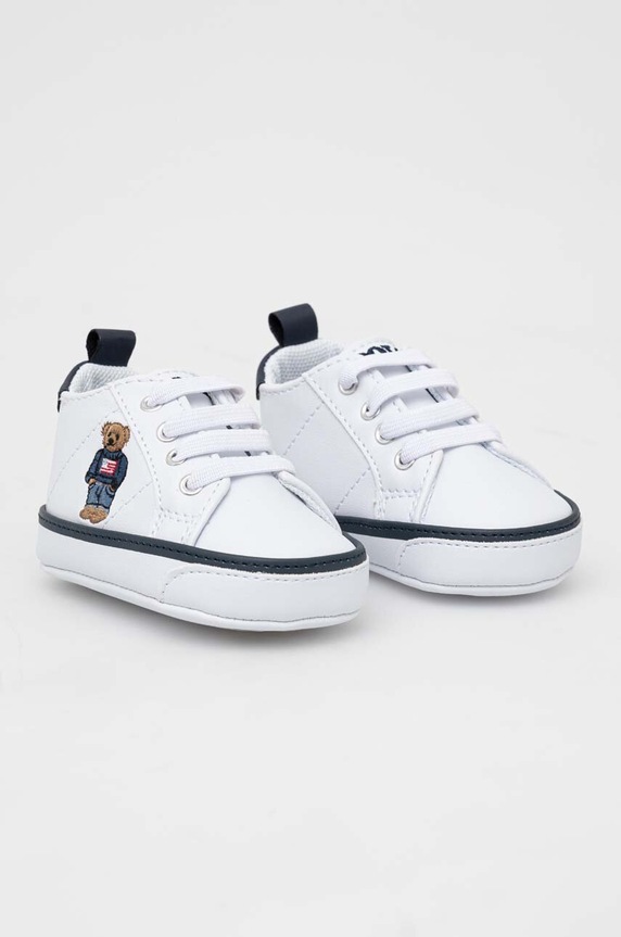 Kojenecké boty Polo Ralph Lauren RL100690 bílá AW25