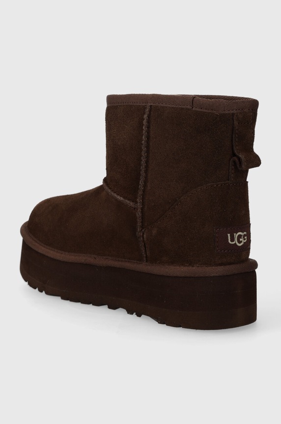 Κοριτσίστικα Μπότες σουέτ για παιδιά UGG CLASSIC MINI PLATFORM 1143700K καφέ
