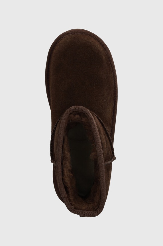 Μπότες σουέτ για παιδιά UGG CLASSIC MINI PLATFORM καφέ 1143700K
