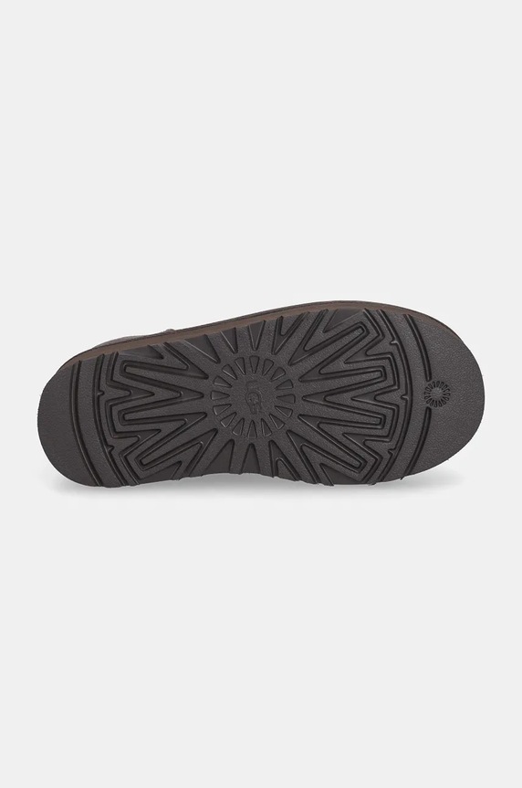UGG śniegowce zamszowe dziecięce CLASSIC MINI PLATFORM 1143700K brązowy