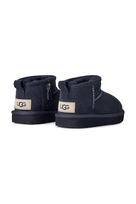 Chłopiec UGG śniegowce zamszowe dziecięce T CLASSIC ULTRA MINI 1130750T granatowy