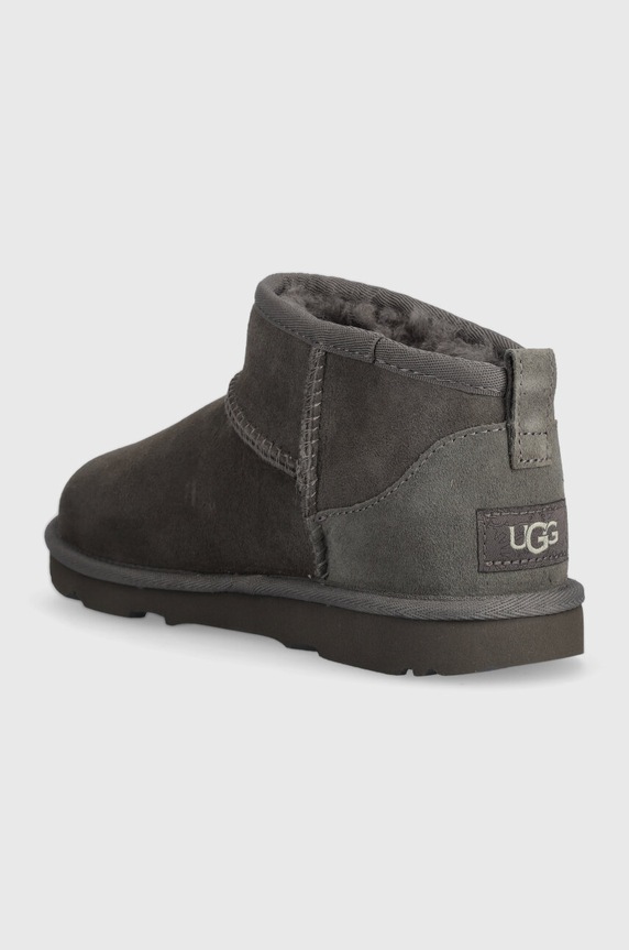 Dječaci Dječje cipele za snijeg od brušene kože UGG KIDS CLASSIC ULTRA MINI 1130750K siva