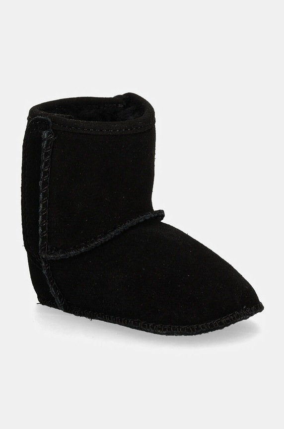 UGG buty zamszowe niemowlęce I BABY CLASSIC ocieplane czarny 1143693I