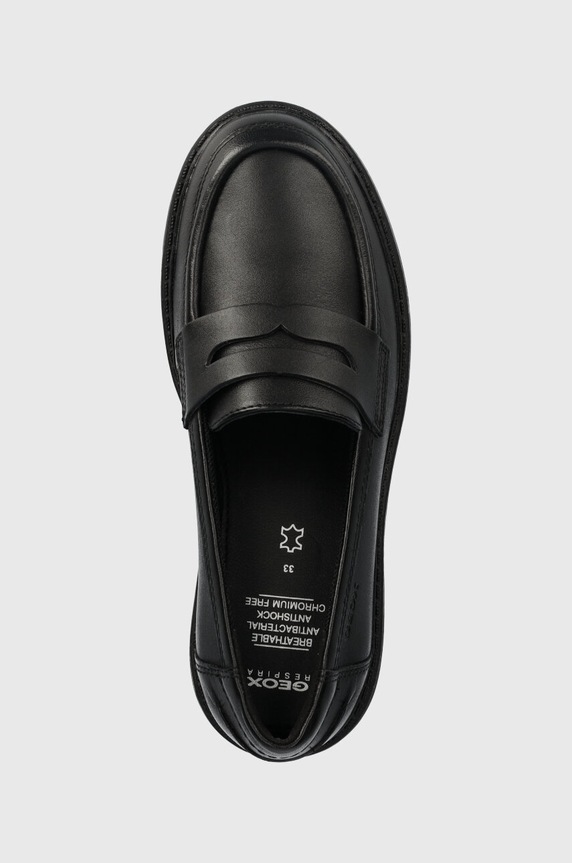 Geox gyerek bőrmokaszin fekete J3620C.00043.32.35