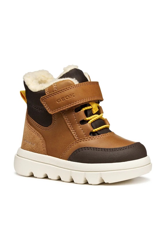 Geox gyerek téli csizma B365BC 0ME22 B WILLABOOM B AB szintetikus bőr barna B365BC.0ME22.24.27