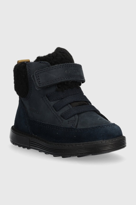 Geox scarpe in camoscio per bambini B362HC 03222 B HYNDE WPF B362HC.03222.20.23 blu navy AW23