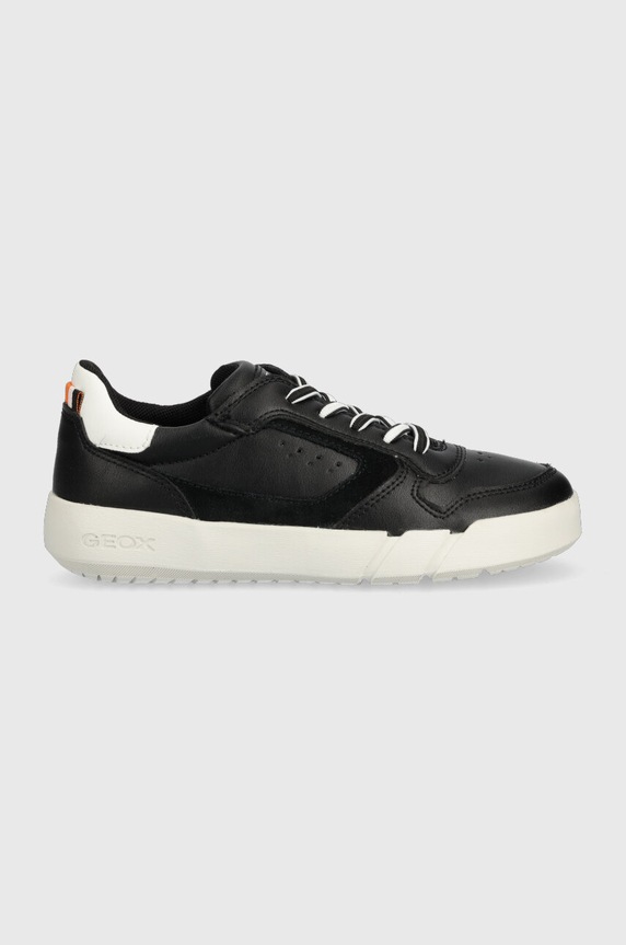 Geox sneakersy dziecięce imitacja skóry licowej czarny J35GWA.05422.28.35