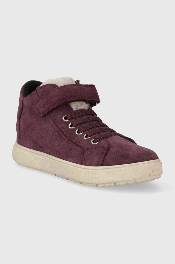 Дитячі замшеві кросівки Geox J36HYC 022BH J THELEVEN WPF J36HYC.022BH.28.35 фіолетовий AW23