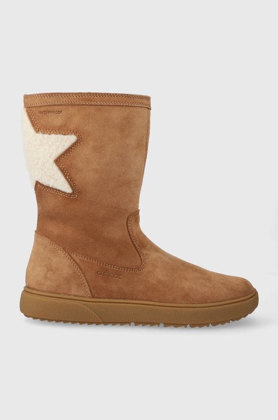 Geox gyerek télicipő velúrból textil barna J36HYD.022BH.28.35