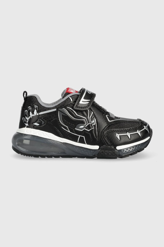 Geox sneakersy dziecięce imitacja skóry licowej czarny J36FEB.0FU50.24.27