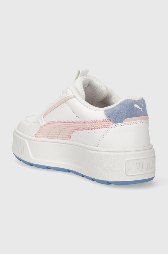 Κοριτσίστικα Παιδικά δερμάτινα sneakers Puma Karmen Rebelle Corduroy Jr 392641 λευκό