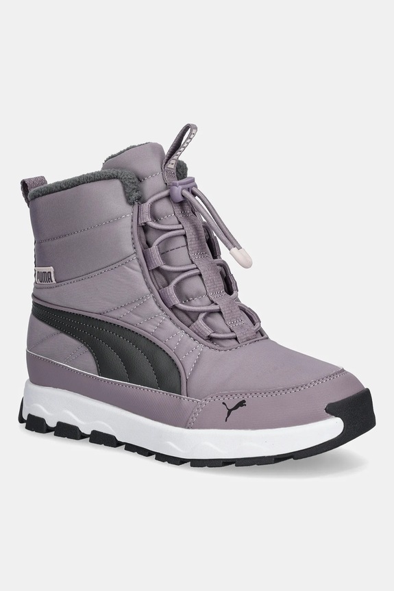 Παιδικές χειμερινές μπότες Puma Evolve Boot Jr συνθετικό μωβ 392644