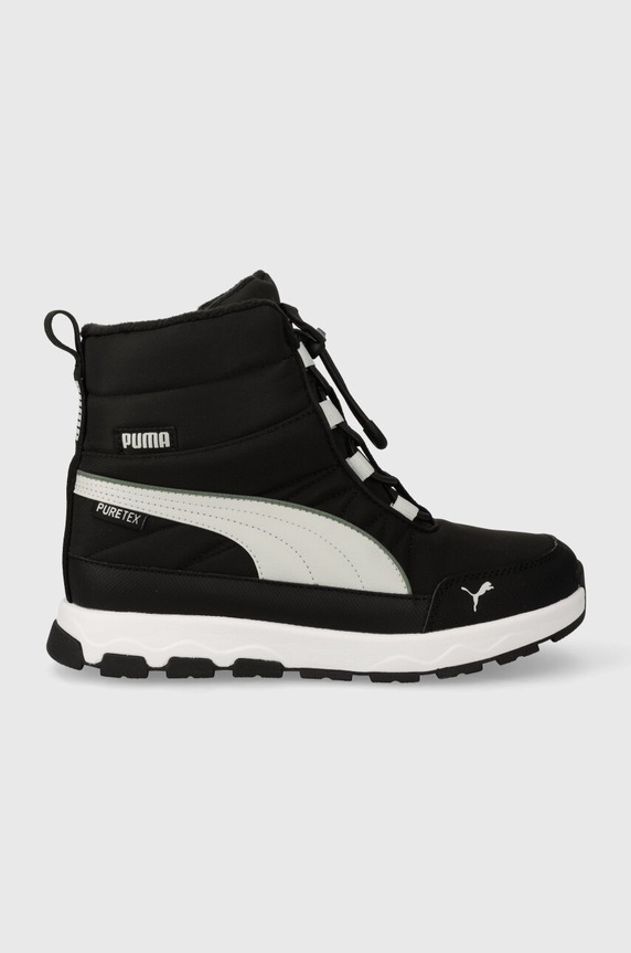 Dječje zimske čizme Puma Evolve Boot Puretex Jr tekstil crna 392647