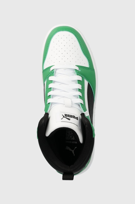Detské tenisky Puma Rebound V6 Mid Jr zelená 393831