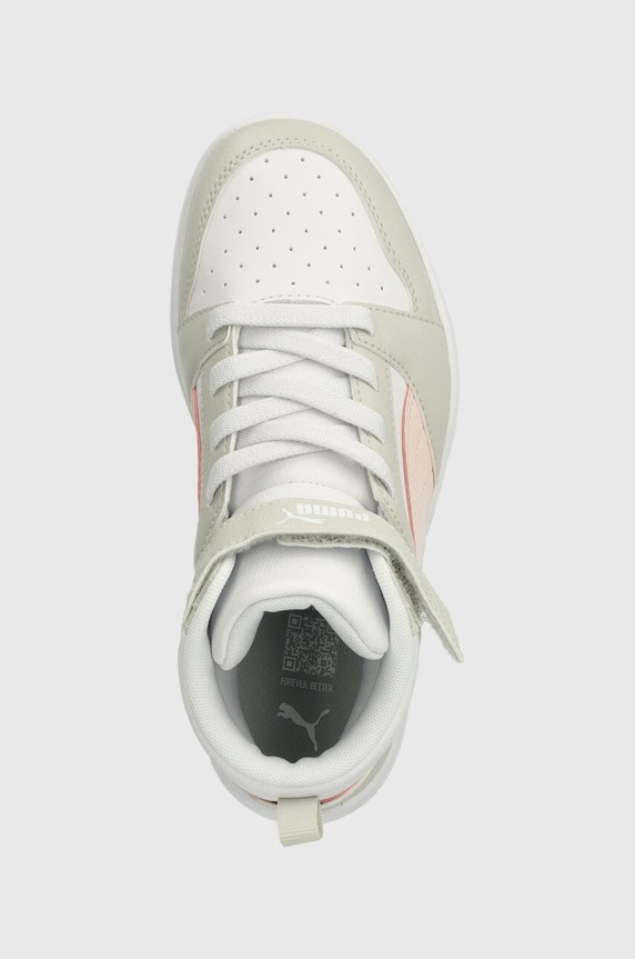 Detské tenisky Puma Rebound V6 Mid AC+ PS sivá 393832