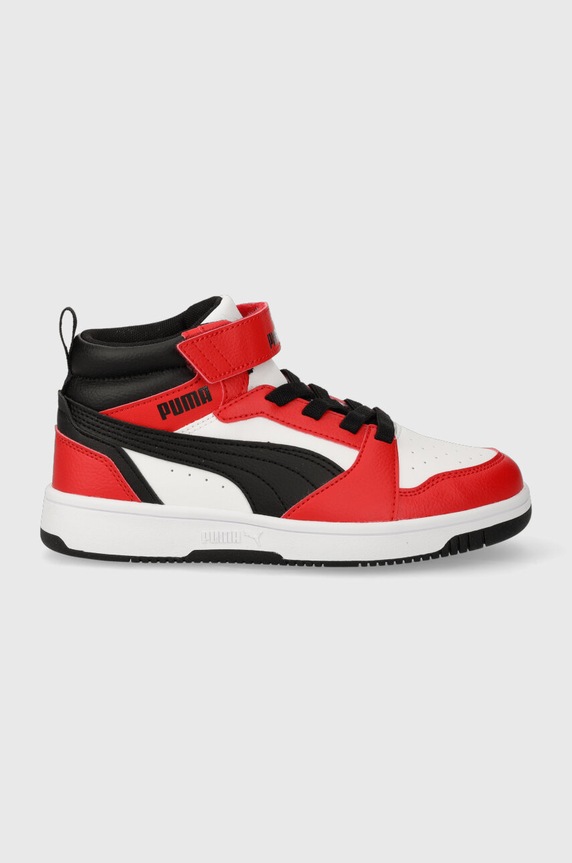 Puma sneakersy dziecięce Rebound V6 Mid AC+ PS Planet friendly czerwony 393832