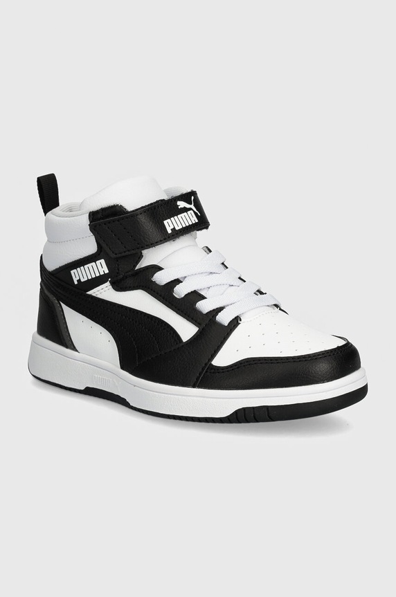 Dětské sneakers boty Puma Rebound V6 Mid AC+ PS Planet friendly černá 393832