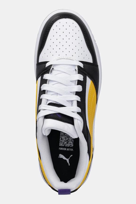 Puma sneakers pentru copii Rebound V6 Lo Jr alb 393833