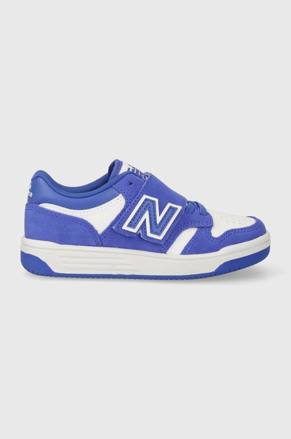 New Balance sneakers pentru copii PHB480WH imitatie de piele intoarsa albastru PHB480WH