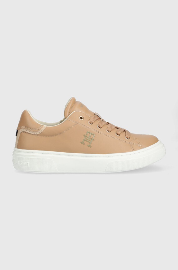 Tommy Hilfiger sneakersy dziecięce Planet friendly brązowy T3A9.32964