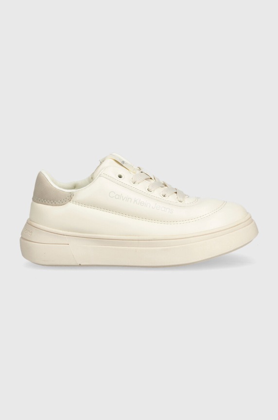 Calvin Klein Jeans gyerek sportcipő textil bézs V3A9.80664.28.34