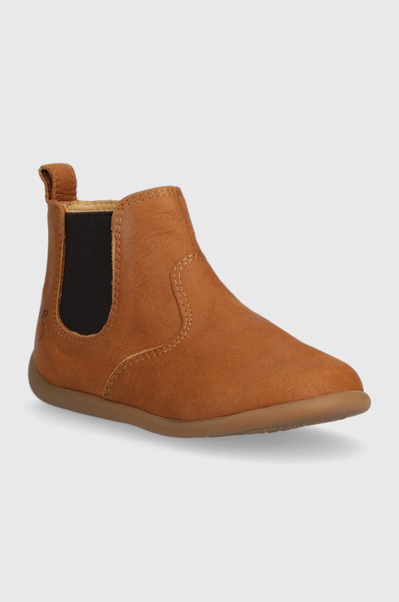 Dětské semišové polobotky Pom D'api P1ADBG0402.24.25 hnědá AW23