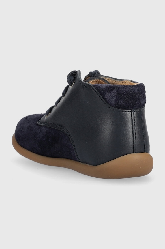 CHLAPEC Dětské kožené polobotky Pom D'api P1AGEI0406.19.23 námořnická modř