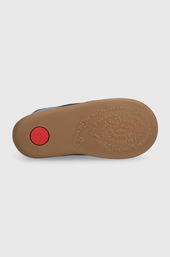Dětské kožené polobotky Pom D'api P1AGEI0406.19.23 námořnická modř