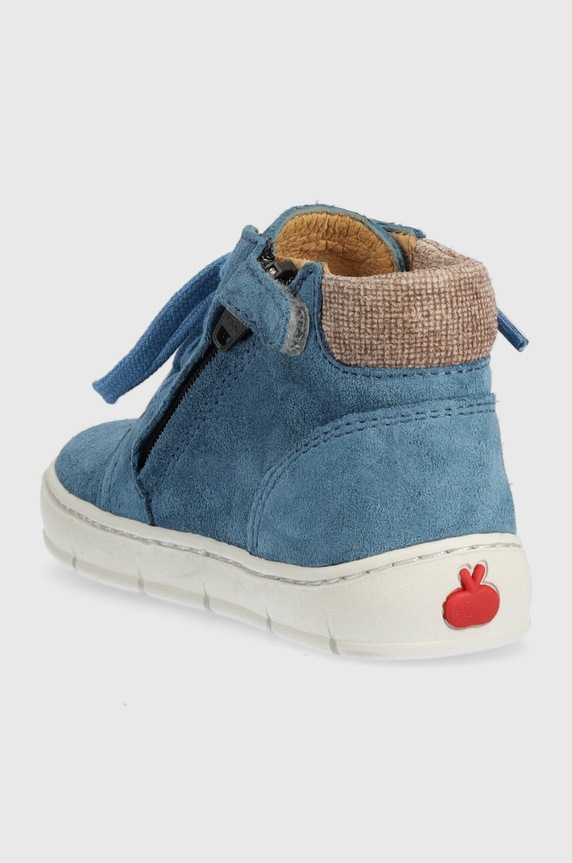 BIMBA Pom D'api scarpe basse in pelle scamosciata bambini P1CBAY0401.21.23 blu